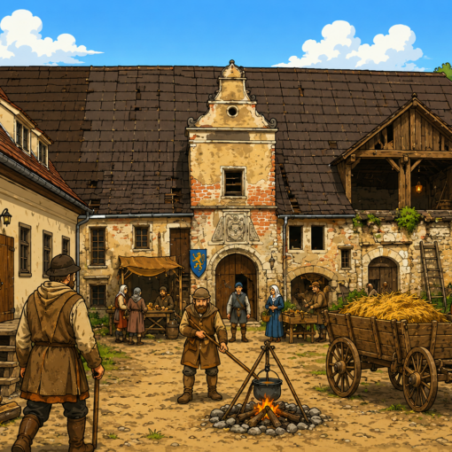 Mühlhof in alter Zeit
