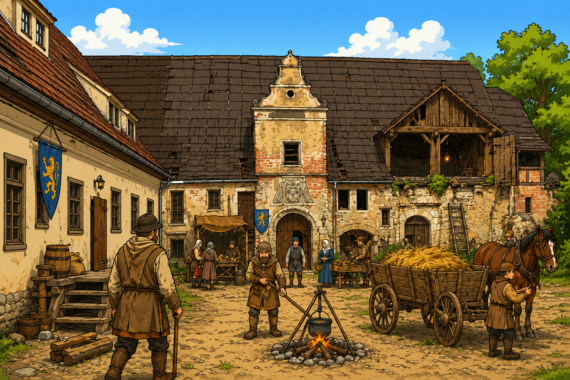 Mühlhof in alter Zeit