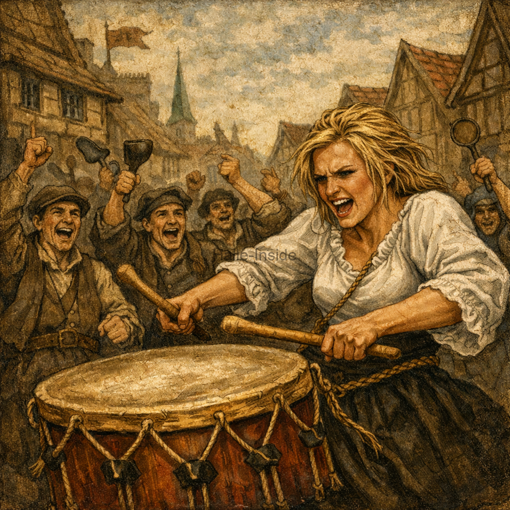 Betlin ist wütend und trommelt