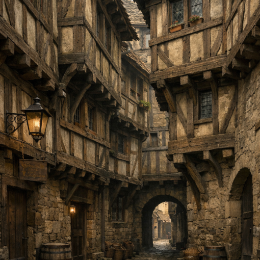 Alte Gasse KI generiert
