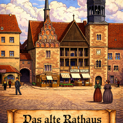Das alte Rathaus in Halle.
