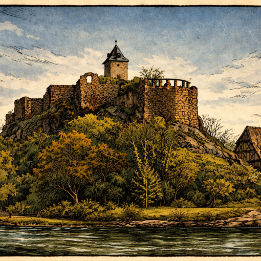 Burg Giebichenstein ohne Kröllwitzer Brücke