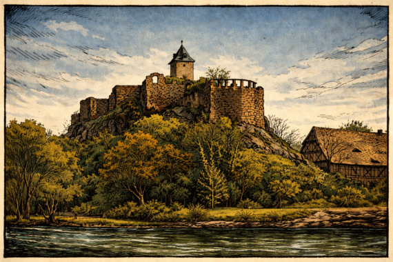 Burg Giebichenstein ohne Kröllwitzer Brücke