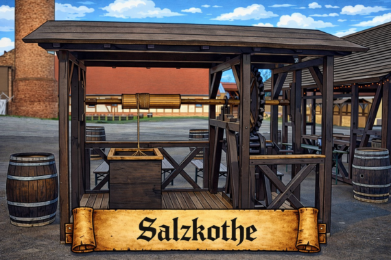 Model einer Salzkothe